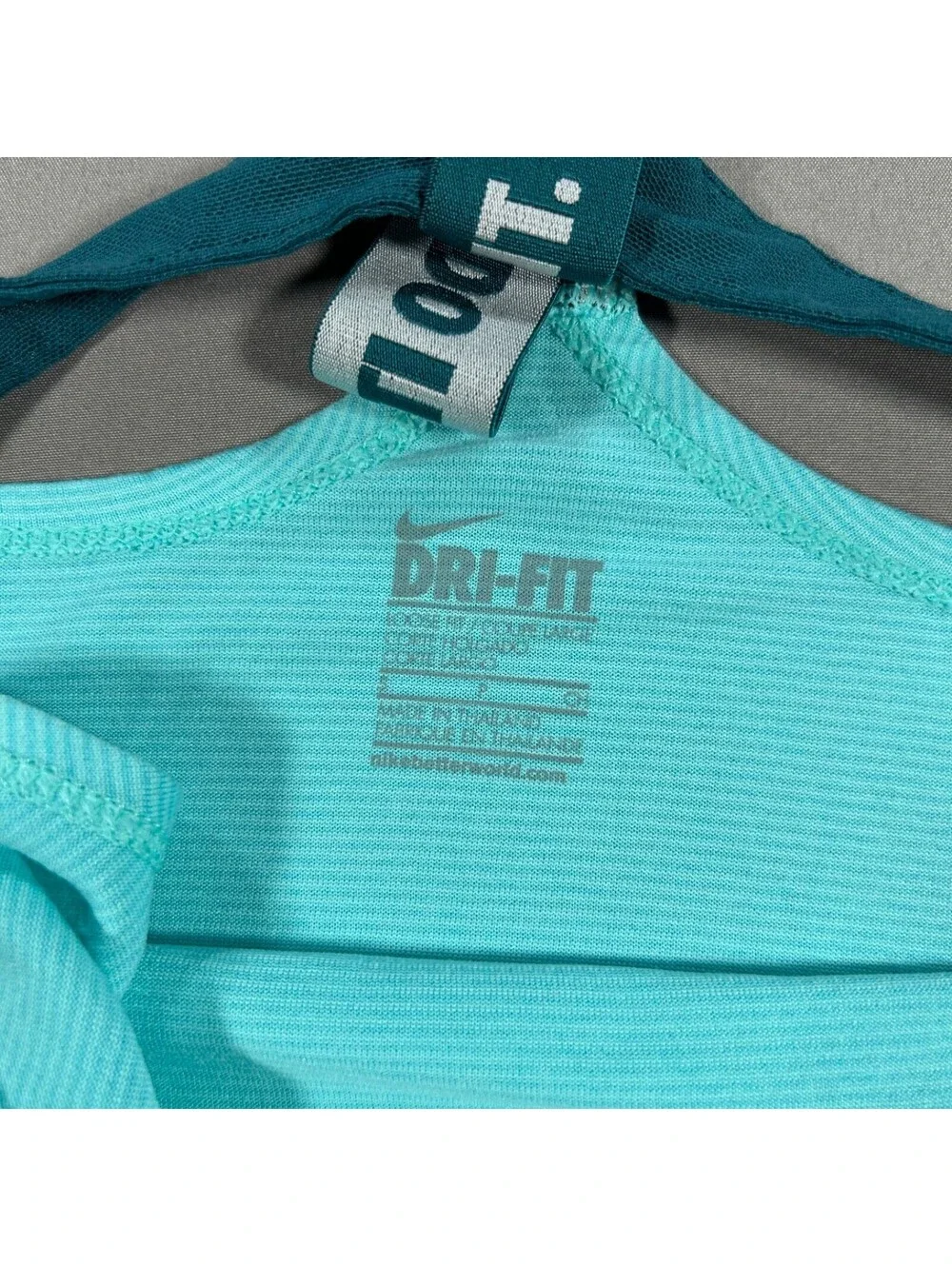 Nike Dri-FIT Tank Top Womens Small Blue Racerback Scoop Neck Loose Fi